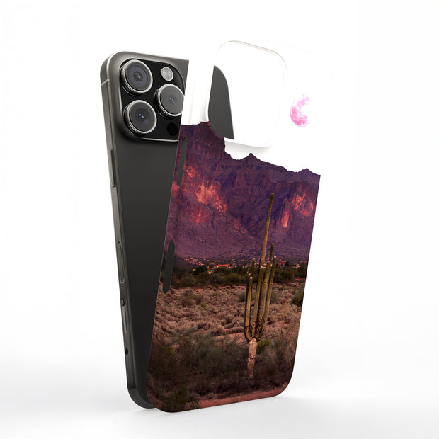 Twilight Cactus Tough Cases For Apple iPhone (17, 16, 15, 14, 13, 12, 11, X, SE, 8, 7/ Air, Plus, Pro, Max, Mini, XR, XS), Print in USA