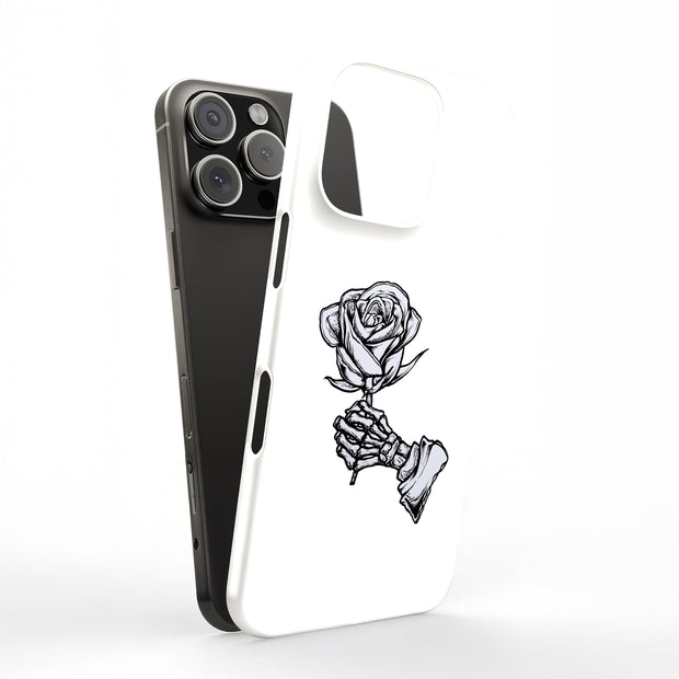 Rose Skeleton Tough Cases For Apple iPhone (17, 16, 15, 14, 13, 12, 11, X, SE, 8, 7/ Air, Plus, Pro, Max, Mini, XR, XS), Print in USA