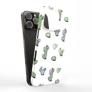 Cacti Pattern Tough Cases For Apple iPhone (17, 16, 15, 14, 13, 12, 11, X, SE, 8, 7/ Air, Plus, Pro, Max, Mini, XR, XS), Print in USA