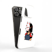Girl in Mask Tough Cases For Apple iPhone (17, 16, 15, 14, 13, 12, 11, X, SE, 8, 7/ Air, Plus, Pro, Max, Mini, XR, XS), Print in USA