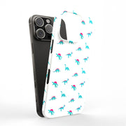 Cute Dinosaur Tough Cases For Apple iPhone (17, 16, 15, 14, 13, 12, 11, X, SE, 8, 7/ Air, Plus, Pro, Max, Mini, XR, XS), Print in USA