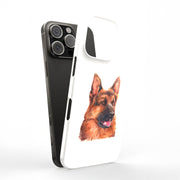 Dog Painting a Tough Cases For Apple iPhone (17, 16, 15, 14, 13, 12, 11, X, SE, 8, 7/ Air, Plus, Pro, Max, Mini, XR, XS), Print in USA
