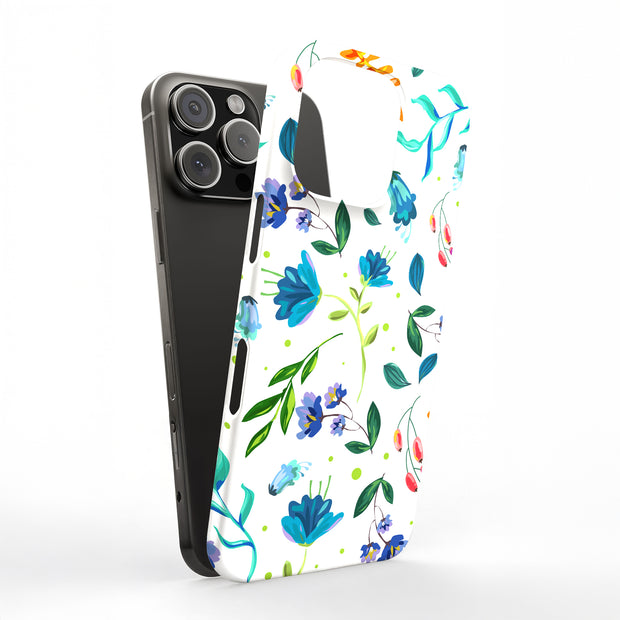 Flower 2 Tough Cases For Apple iPhone (17, 16, 15, 14, 13, 12, 11, X, SE, 8, 7/ Air, Plus, Pro, Max, Mini, XR, XS), Print in USA