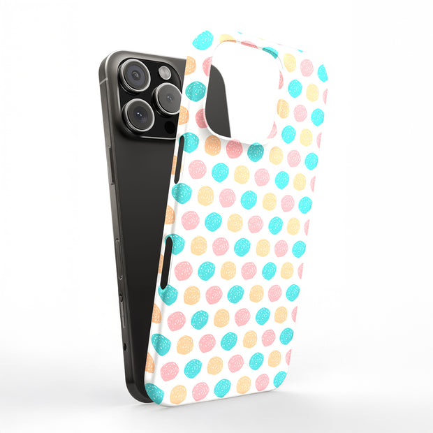 Polka Dot 12 Tough Cases For Apple iPhone (17, 16, 15, 14, 13, 12, 11, X, SE, 8, 7/ Air, Plus, Pro, Max, Mini, XR, XS), Print in USA
