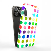 Polka Dot 15 Tough Cases For Apple iPhone (17, 16, 15, 14, 13, 12, 11, X, SE, 8, 7/ Air, Plus, Pro, Max, Mini, XR, XS), Print in USA