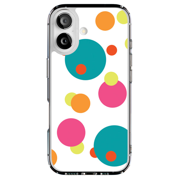 Polka Dot Tough Cases For Apple iPhone (17, 16, 15, 14, 13, 12, 11, X, SE, 8, 7/ Air, Plus, Pro, Max, Mini, XR, XS), Print in USA