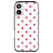Dots White Tough Cases For Apple iPhone (17, 16, 15, 14, 13, 12, 11, X, SE, 8, 7/ Air, Plus, Pro, Max, Mini, XR, XS), Print in USA