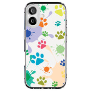 Paw Color  Tough Cases For Apple iPhone (17, 16, 15, 14, 13, 12, 11, X, SE, 8, 7/ Air, Plus, Pro, Max, Mini, XR, XS), Print in USA