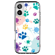Paw Color 2 Tough Cases For Apple iPhone (17, 16, 15, 14, 13, 12, 11, X, SE, 8, 7/ Air, Plus, Pro, Max, Mini, XR, XS), Print in USA