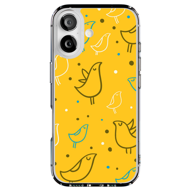 Birds Dots 1 Tough Cases For Apple iPhone (17, 16, 15, 14, 13, 12, 11, X, SE, 8, 7/ Air, Plus, Pro, Max, Mini, XR, XS), Print in USA