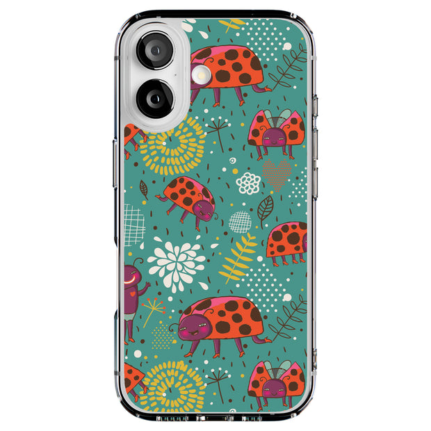 Ladybugs 1 Tough Cases For Apple iPhone (17, 16, 15, 14, 13, 12, 11, X, SE, 8, 7/ Air, Plus, Pro, Max, Mini, XR, XS), Print in USA