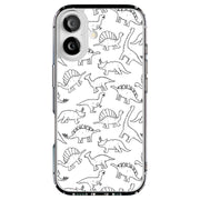 Dinosaur 2 Tough Cases For Apple iPhone (17, 16, 15, 14, 13, 12, 11, X, SE, 8, 7/ Air, Plus, Pro, Max, Mini, XR, XS), Print in USA