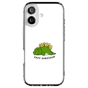 Lazy Dinosaur Tough Cases For Apple iPhone (17, 16, 15, 14, 13, 12, 11, X, SE, 8, 7/ Air, Plus, Pro, Max, Mini, XR, XS), Print in USA