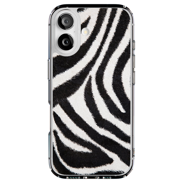Zebra Fur 3 Tough Cases For Apple iPhone (17, 16, 15, 14, 13, 12, 11, X, SE, 8, 7/ Air, Plus, Pro, Max, Mini, XR, XS), Print in USA