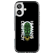 Destroy Human Tough Cases For Apple iPhone (17, 16, 15, 14, 13, 12, 11, X, SE, 8, 7/ Air, Plus, Pro, Max, Mini, XR, XS), Print in USA