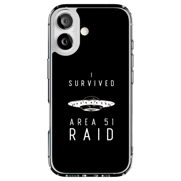 Survived Area51 Tough Cases For Apple iPhone (17, 16, 15, 14, 13, 12, 11, X, SE, 8, 7/ Air, Plus, Pro, Max, Mini, XR, XS), Print in USA