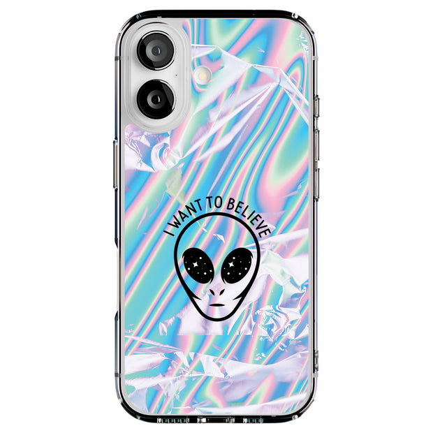 Believe Alien Tough Cases For Apple iPhone (17, 16, 15, 14, 13, 12, 11, X, SE, 8, 7/ Air, Plus, Pro, Max, Mini, XR, XS), Print in USA