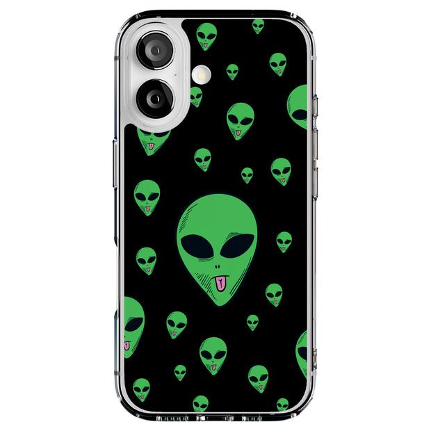 Alien Tongue Tough Cases For Apple iPhone (17, 16, 15, 14, 13, 12, 11, X, SE, 8, 7/ Air, Plus, Pro, Max, Mini, XR, XS), Print in USA