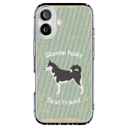 Husky Dog Tough Cases For Apple iPhone (17, 16, 15, 14, 13, 12, 11, X, SE, 8, 7/ Air, Plus, Pro, Max, Mini, XR, XS), Print in USA