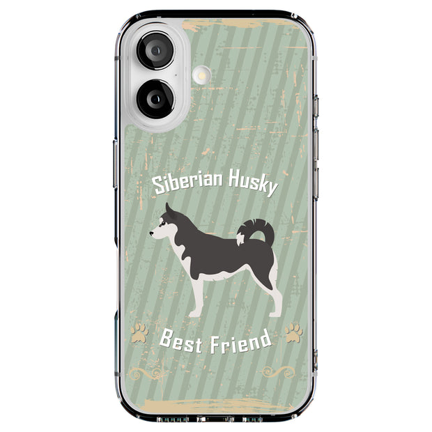 Husky Dog Tough Cases For Apple iPhone (17, 16, 15, 14, 13, 12, 11, X, SE, 8, 7/ Air, Plus, Pro, Max, Mini, XR, XS), Print in USA