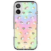 Rainbow Unicorn Tough Cases For Apple iPhone (17, 16, 15, 14, 13, 12, 11, X, SE, 8, 7/ Air, Plus, Pro, Max, Mini, XR, XS), Print in USA