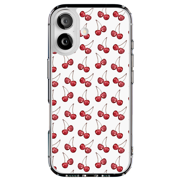 Cherries Tough Cases For Apple iPhone (17, 16, 15, 14, 13, 12, 11, X, SE, 8, 7/ Air, Plus, Pro, Max, Mini, XR, XS), Print in USA