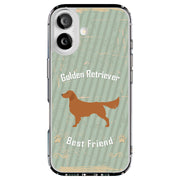 Retriever Dog Tough Cases For Apple iPhone (17, 16, 15, 14, 13, 12, 11, X, SE, 8, 7/ Air, Plus, Pro, Max, Mini, XR, XS), Print in USA