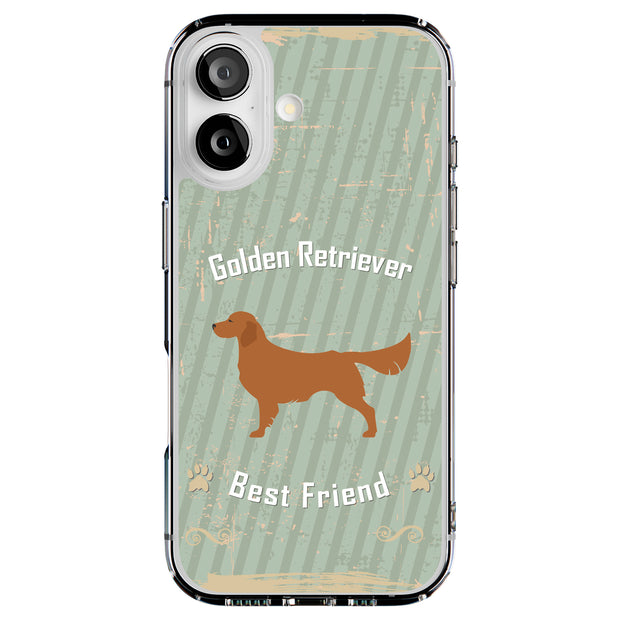 Retriever Dog Tough Cases For Apple iPhone (17, 16, 15, 14, 13, 12, 11, X, SE, 8, 7/ Air, Plus, Pro, Max, Mini, XR, XS), Print in USA