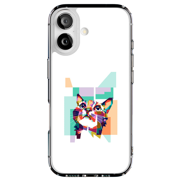 3D Cat Tough Cases For Apple iPhone (17, 16, 15, 14, 13, 12, 11, X, SE, 8, 7/ Air, Plus, Pro, Max, Mini, XR, XS), Print in USA