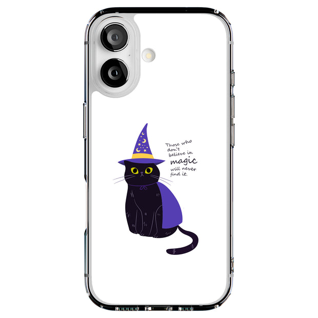 Witch Cat Tough Cases For Apple iPhone (17, 16, 15, 14, 13, 12, 11, X, SE, 8, 7/ Air, Plus, Pro, Max, Mini, XR, XS), Print in USA