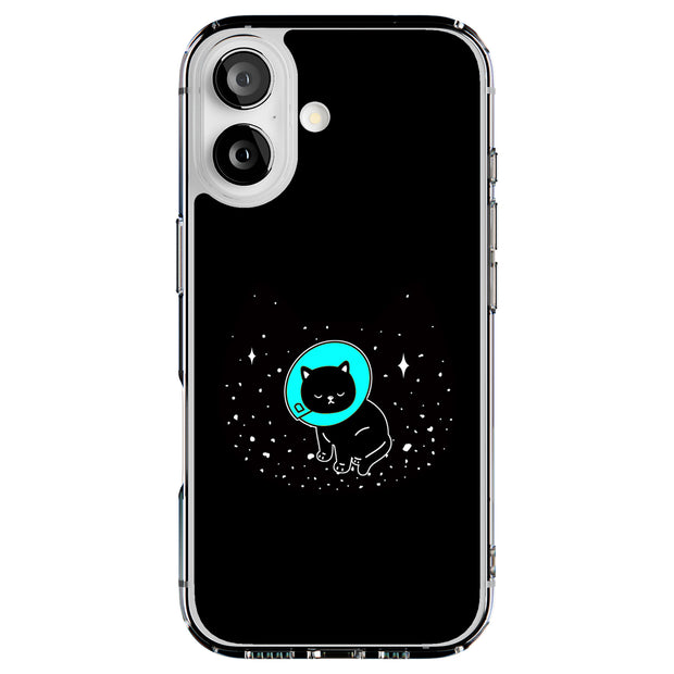 Cat in Space Tough Cases For Apple iPhone (17, 16, 15, 14, 13, 12, 11, X, SE, 8, 7/ Air, Plus, Pro, Max, Mini, XR, XS), Print in USA