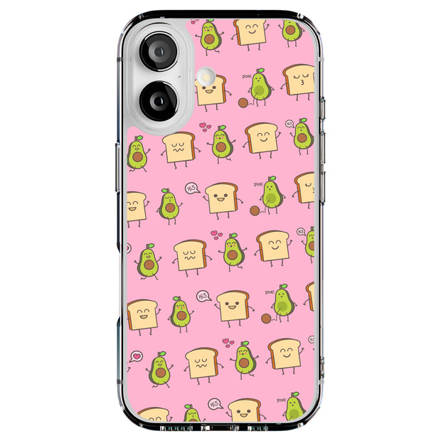 Pink Avocado Tough Cases For Apple iPhone (17, 16, 15, 14, 13, 12, 11, X, SE, 8, 7/ Air, Plus, Pro, Max, Mini, XR, XS), Print in USA