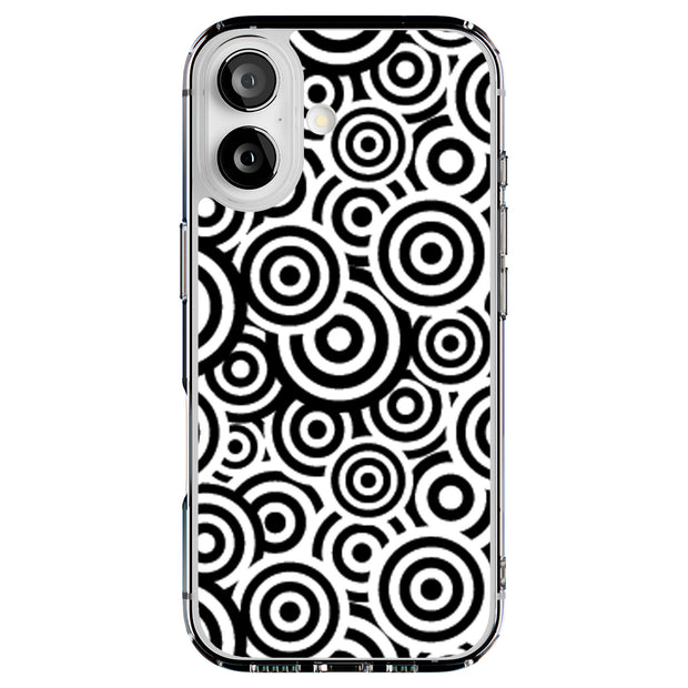 Circles Tough Cases For Apple iPhone (17, 16, 15, 14, 13, 12, 11, X, SE, 8, 7/ Air, Plus, Pro, Max, Mini, XR, XS), Print in USA
