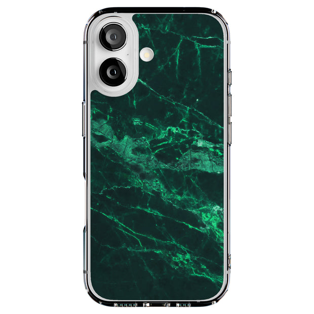 Green Marble Tough Cases For Apple iPhone (17, 16, 15, 14, 13, 12, 11, X, SE, 8, 7/ Air, Plus, Pro, Max, Mini, XR, XS), Print in USA