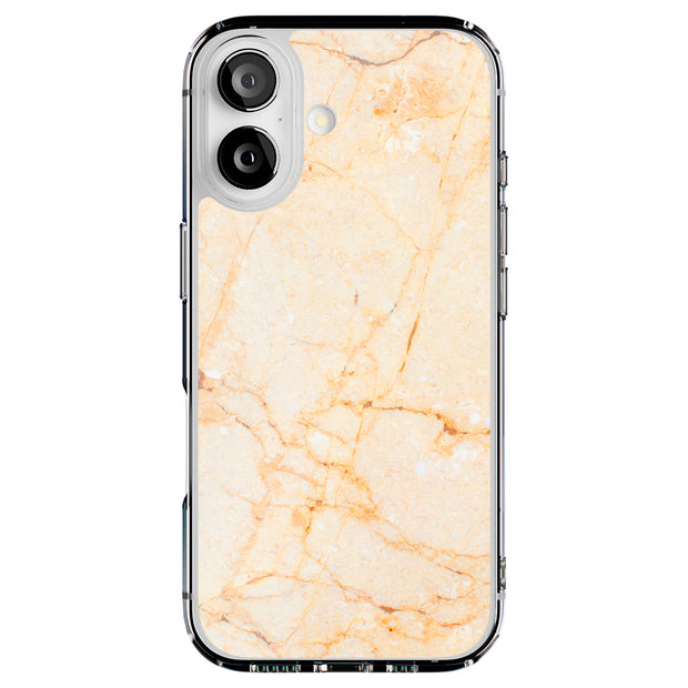 Yellow Marble Tough Cases For Apple iPhone (17, 16, 15, 14, 13, 12, 11, X, SE, 8, 7/ Air, Plus, Pro, Max, Mini, XR, XS), Print in USA