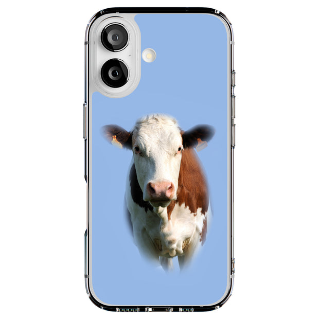 Animal Cow Tough Cases For Apple iPhone (17, 16, 15, 14, 13, 12, 11, X, SE, 8, 7/ Air, Plus, Pro, Max, Mini, XR, XS), Print in USA