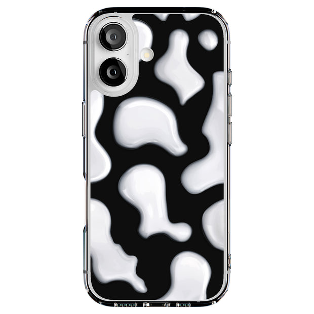 CowHide Black Tough Cases For Apple iPhone (17, 16, 15, 14, 13, 12, 11, X, SE, 8, 7/ Air, Plus, Pro, Max, Mini, XR, XS), Print in USA