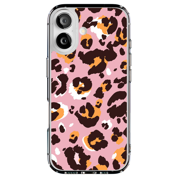 Pink Leopard 2 Tough Cases For Apple iPhone (17, 16, 15, 14, 13, 12, 11, X, SE, 8, 7/ Air, Plus, Pro, Max, Mini, XR, XS), Print in USA