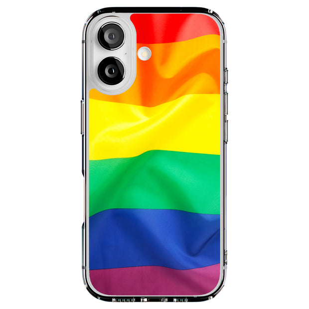 Rainbow LGBTQ Tough Cases For Apple iPhone (17, 16, 15, 14, 13, 12, 11, X, SE, 8, 7/ Air, Plus, Pro, Max, Mini, XR, XS), Print in USA