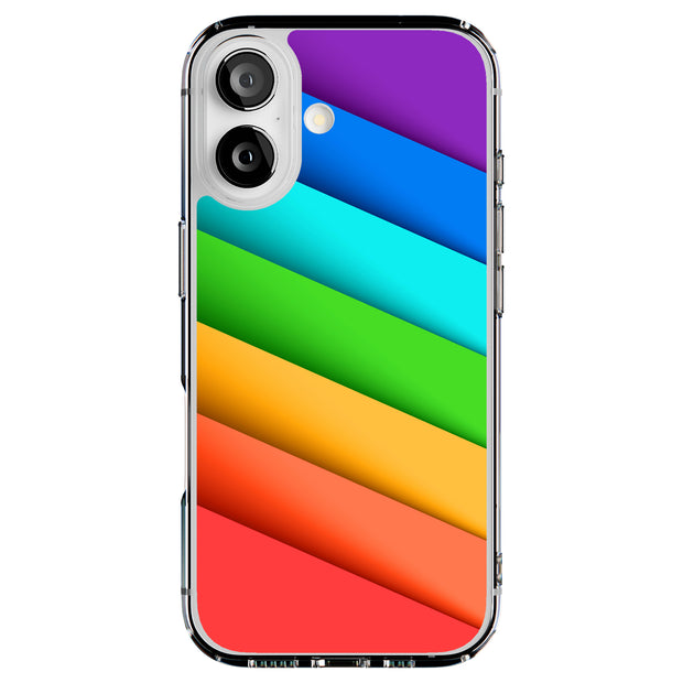 Rainbow Pride Tough Cases For Apple iPhone (17, 16, 15, 14, 13, 12, 11, X, SE, 8, 7/ Air, Plus, Pro, Max, Mini, XR, XS), Print in USA