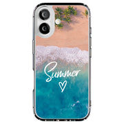 Summer Beach Tough Cases For Apple iPhone (17, 16, 15, 14, 13, 12, 11, X, SE, 8, 7/ Air, Plus, Pro, Max, Mini, XR, XS), Print in USA