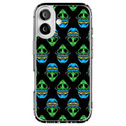 Alien wear Hat Tough Cases For Apple iPhone (17, 16, 15, 14, 13, 12, 11, X, SE, 8, 7/ Air, Plus, Pro, Max, Mini, XR, XS), Print in USA
