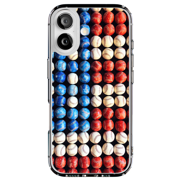 USA Baseball Tough Cases For Apple iPhone (17, 16, 15, 14, 13, 12, 11, X, SE, 8, 7/ Air, Plus, Pro, Max, Mini, XR, XS), Print in USA