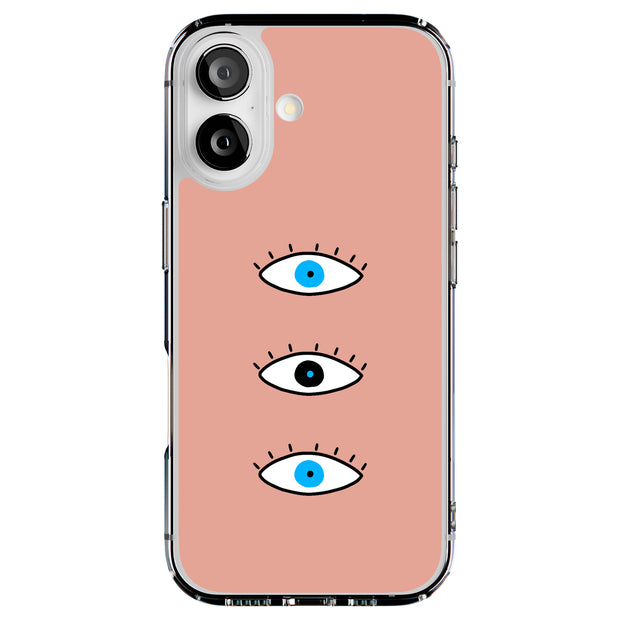 Evil Eye Blue Tough Cases For Apple iPhone (17, 16, 15, 14, 13, 12, 11, X, SE, 8, 7/ Air, Plus, Pro, Max, Mini, XR, XS), Print in USA