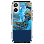 Marble Gold Blu Tough Cases For Apple iPhone (17, 16, 15, 14, 13, 12, 11, X, SE, 8, 7/ Air, Plus, Pro, Max, Mini, XR, XS), Print in USA
