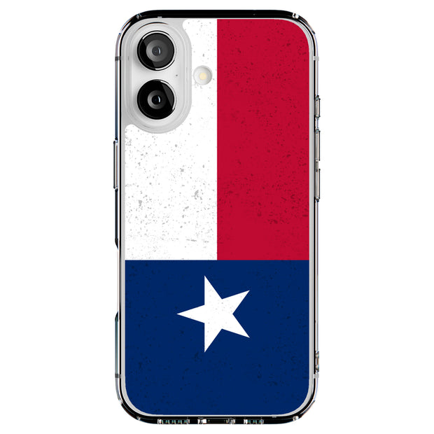 Texas Flag Tough Cases For Apple iPhone (17, 16, 15, 14, 13, 12, 11, X, SE, 8, 7/ Air, Plus, Pro, Max, Mini, XR, XS), Print in USA