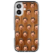 Ron Swanson Tough Cases For Apple iPhone (17, 16, 15, 14, 13, 12, 11, X, SE, 8, 7/ Air, Plus, Pro, Max, Mini, XR, XS), Print in USA