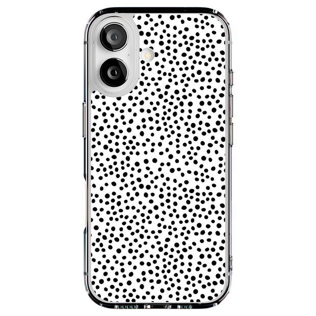 Polka Dot Blk2 Tough Cases For Apple iPhone (17, 16, 15, 14, 13, 12, 11, X, SE, 8, 7/ Air, Plus, Pro, Max, Mini, XR, XS), Print in USA