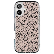 Polka Dots Brn Tough Cases For Apple iPhone (17, 16, 15, 14, 13, 12, 11, X, SE, 8, 7/ Air, Plus, Pro, Max, Mini, XR, XS), Print in USA