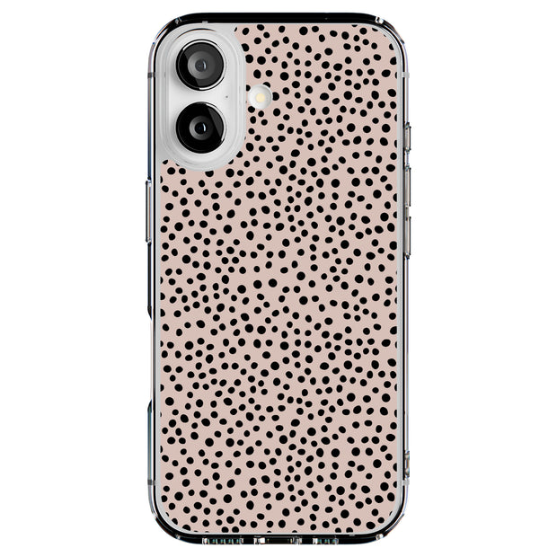 Polka Dots Brn Tough Cases For Apple iPhone (17, 16, 15, 14, 13, 12, 11, X, SE, 8, 7/ Air, Plus, Pro, Max, Mini, XR, XS), Print in USA